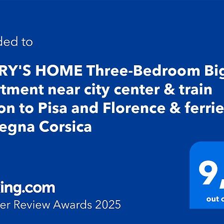 Gabry'S Home Three-Bedroom Big Apartment Near City Center & Train Station To Pisa And Florence & Ferries To Sardegna Corsica Livorno Exterior foto
